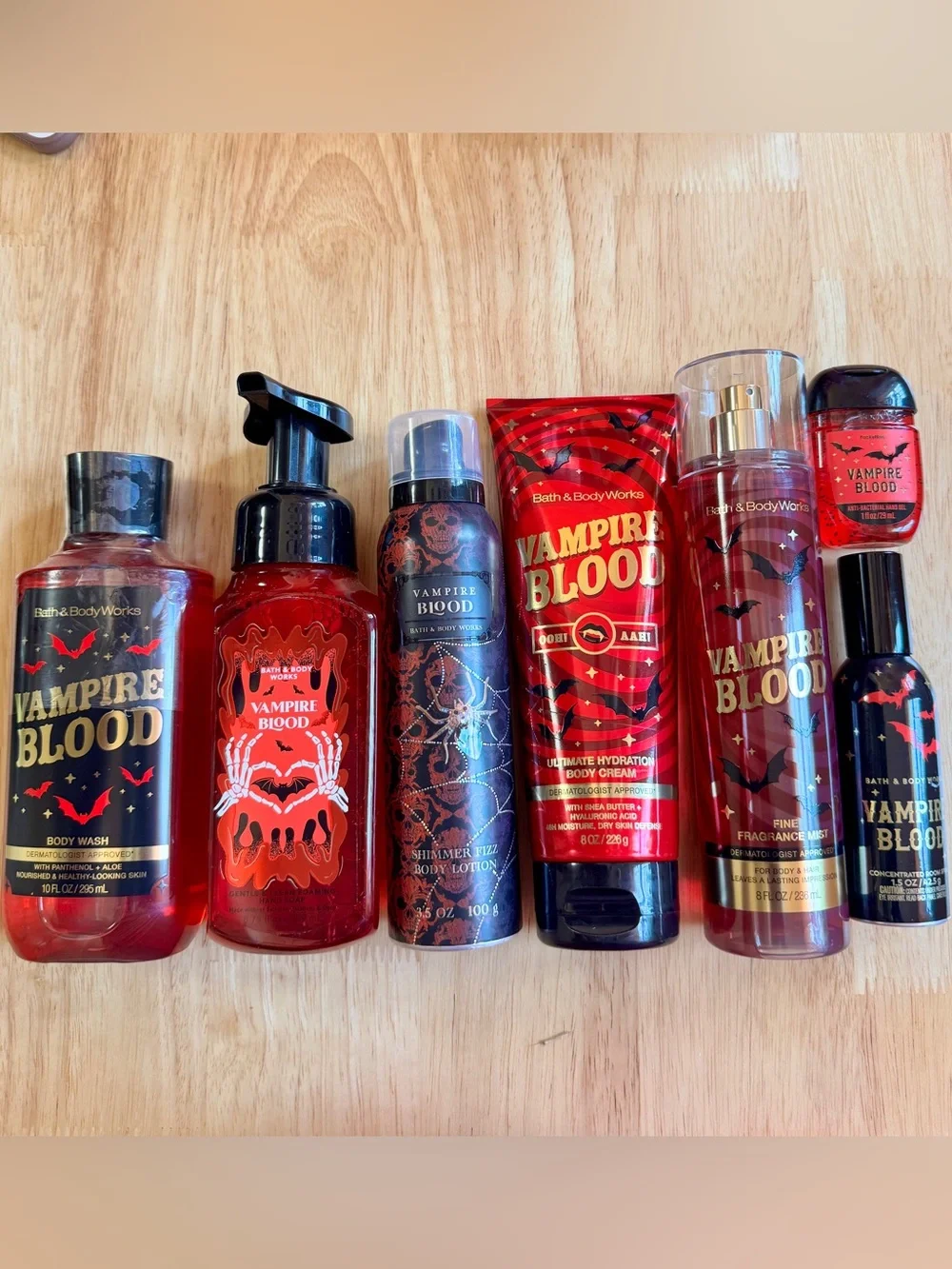 Bath & Body Works Vampire Blood Body 7Piece Curated Set